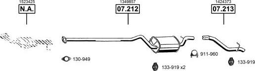 Asmet FO072986 - Sistem de esapament allinparts.ro