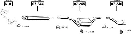 Asmet FO072976 - Sistem de esapament allinparts.ro