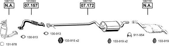 Asmet FO072650 - Sistem de esapament - allinparts.ro