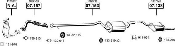 Asmet FO072600 - Sistem de esapament - allinparts.ro