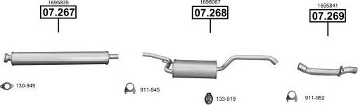 Asmet FO072010 - Sistem de esapament - allinparts.ro