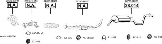 Asmet KI280041 - Sistem de esapament allinparts.ro