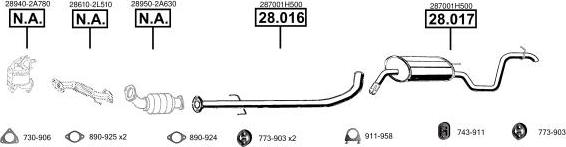 Asmet KI280055 - Sistem de esapament allinparts.ro