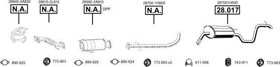 Asmet KI280061 - Sistem de esapament allinparts.ro