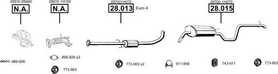 Asmet KI280070 - Sistem de esapament - allinparts.ro