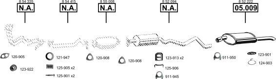 Asmet OP053660 - Sistem de esapament - allinparts.ro
