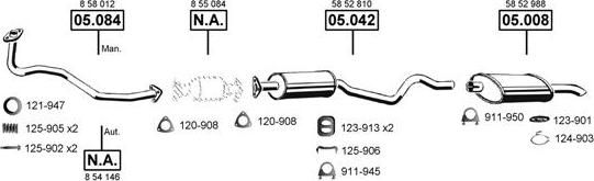 Asmet OP053190 - Sistem de esapament - allinparts.ro