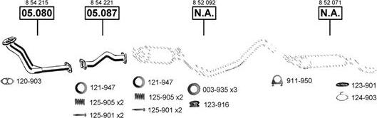 Asmet OP053740 - Sistem de esapament allinparts.ro