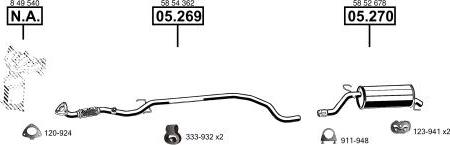 Asmet OP052610 - Sistem de esapament - allinparts.ro