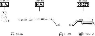 Asmet OP052635 - Sistem de esapament - allinparts.ro