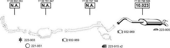 Asmet RE104560 - Sistem de esapament - allinparts.ro