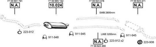 Asmet RE105500 - Sistem de esapament allinparts.ro