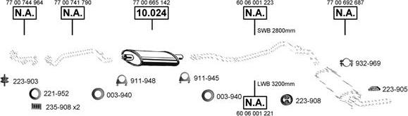 Asmet RE105620 - Sistem de esapament - allinparts.ro