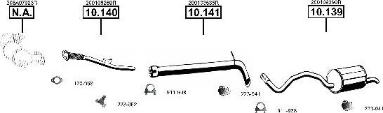 Asmet RE100580 - Sistem de esapament allinparts.ro