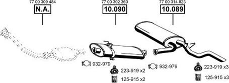 Asmet RE102220 - Sistem de esapament - allinparts.ro