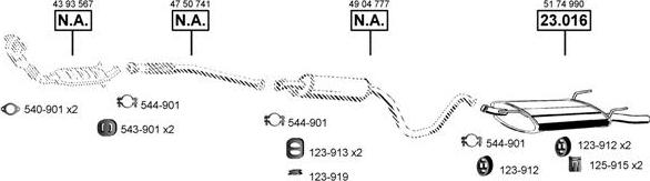Asmet SA230940 - Sistem de esapament allinparts.ro