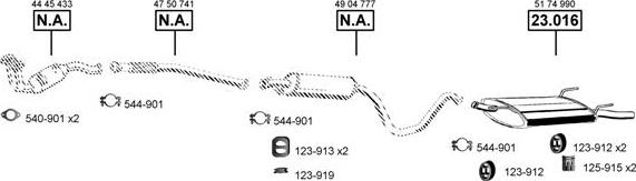 Asmet SA230915 - Sistem de esapament allinparts.ro