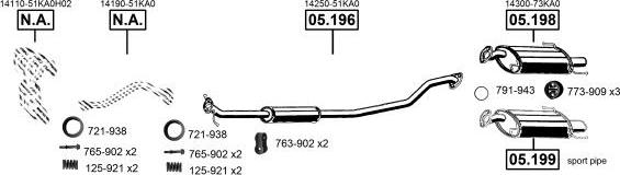 Asmet SU250700 - Sistem de esapament - allinparts.ro