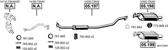 Asmet SU250710 - Sistem de esapament allinparts.ro