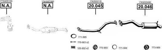 Asmet TO200505 - Sistem de esapament - allinparts.ro