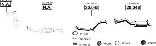 Asmet TO200510 - Sistem de esapament - allinparts.ro
