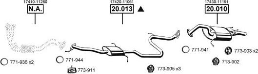Asmet TO202200 - Sistem de esapament - allinparts.ro