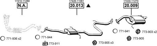 Asmet TO201500 - Sistem de esapament allinparts.ro