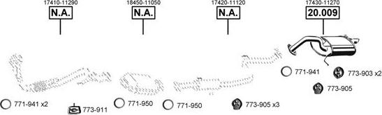 Asmet TO201520 - Sistem de esapament allinparts.ro