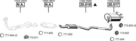 Asmet TO201660 - Sistem de esapament - allinparts.ro