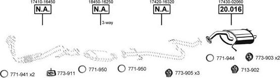 Asmet TO201605 - Sistem de esapament allinparts.ro