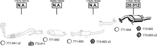 Asmet TO202265 - Sistem de esapament - allinparts.ro