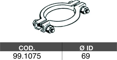 ASSO 99.1075 - Conector teava, sistem de esapament allinparts.ro