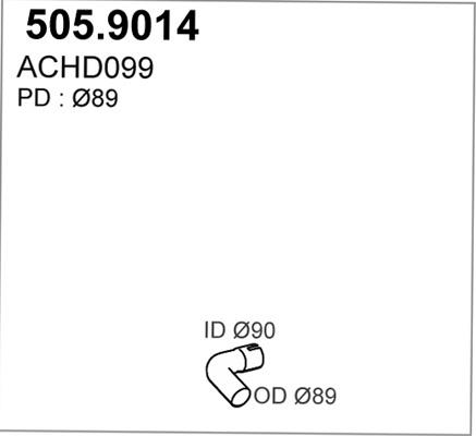 ASSO 505.9014 - Racord evacuare - allinparts.ro