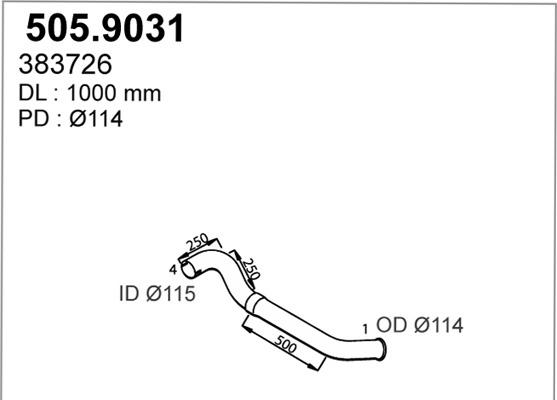 ASSO 505.9031 - Racord evacuare allinparts.ro