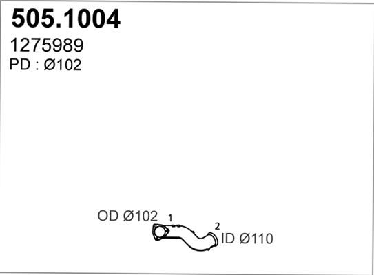 ASSO 505.1004 - Racord evacuare - allinparts.ro