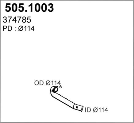 ASSO 505.1003 - Racord evacuare - allinparts.ro