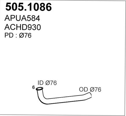 ASSO 505.1086 - Racord evacuare - allinparts.ro
