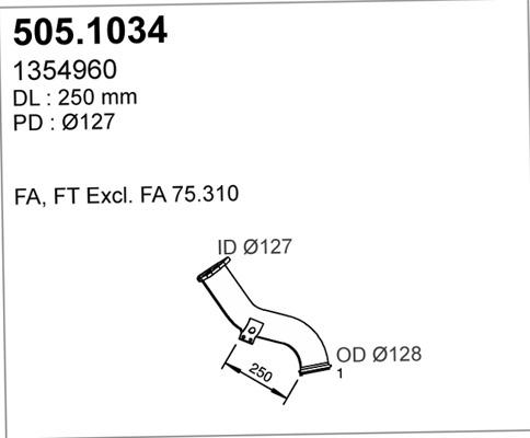 ASSO 505.1034 - Racord evacuare - allinparts.ro