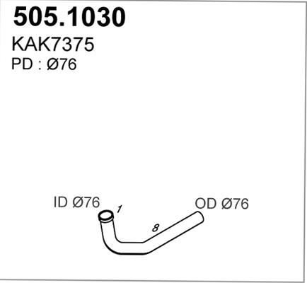 ASSO 505.1030 - Racord evacuare - allinparts.ro