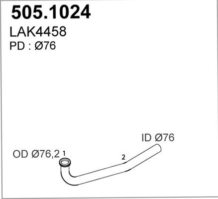 ASSO 505.1024 - Racord evacuare - allinparts.ro