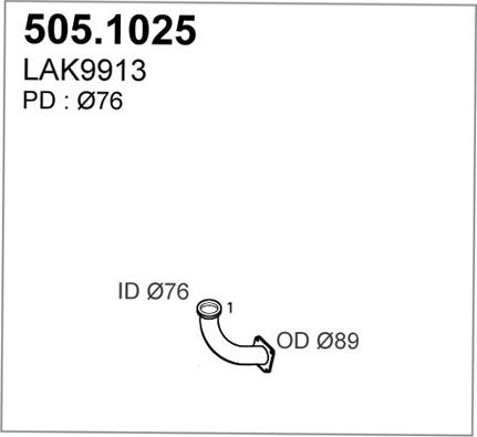 ASSO 505.1025 - Racord evacuare - allinparts.ro