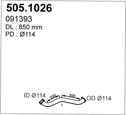 ASSO 505.1026 - Racord evacuare - allinparts.ro