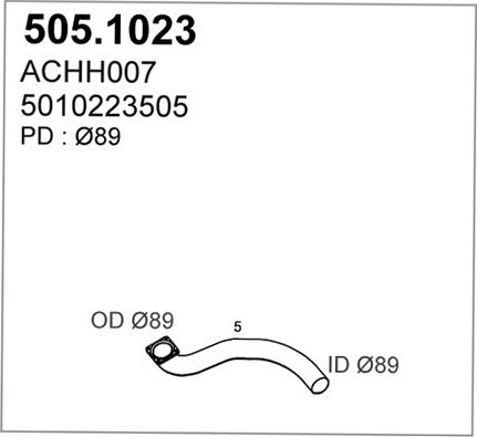 ASSO 505.1023 - Racord evacuare - allinparts.ro