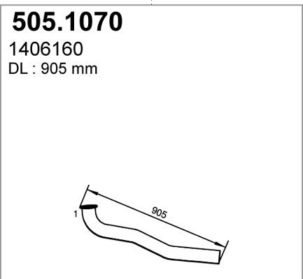 ASSO 505.1070 - Racord evacuare allinparts.ro