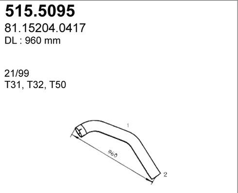 ASSO 515.5095 - Racord evacuare allinparts.ro