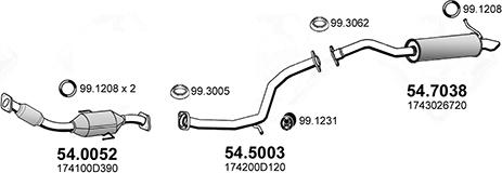 ASSO ART4901 - Sistem de esapament - allinparts.ro