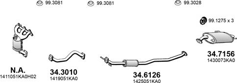 ASSO ART4428 - Sistem de esapament - allinparts.ro