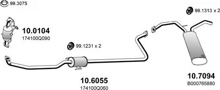 ASSO ART4616 - Sistem de esapament allinparts.ro