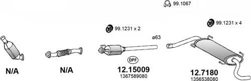 ASSO ART4095 - Sistem de esapament - allinparts.ro