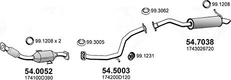 ASSO ART4898 - Sistem de esapament - allinparts.ro